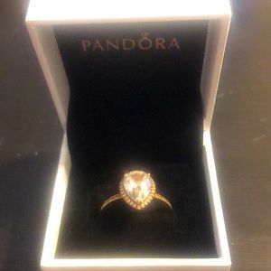 Pandora classic Teardrop Rose Ring Size 60/9